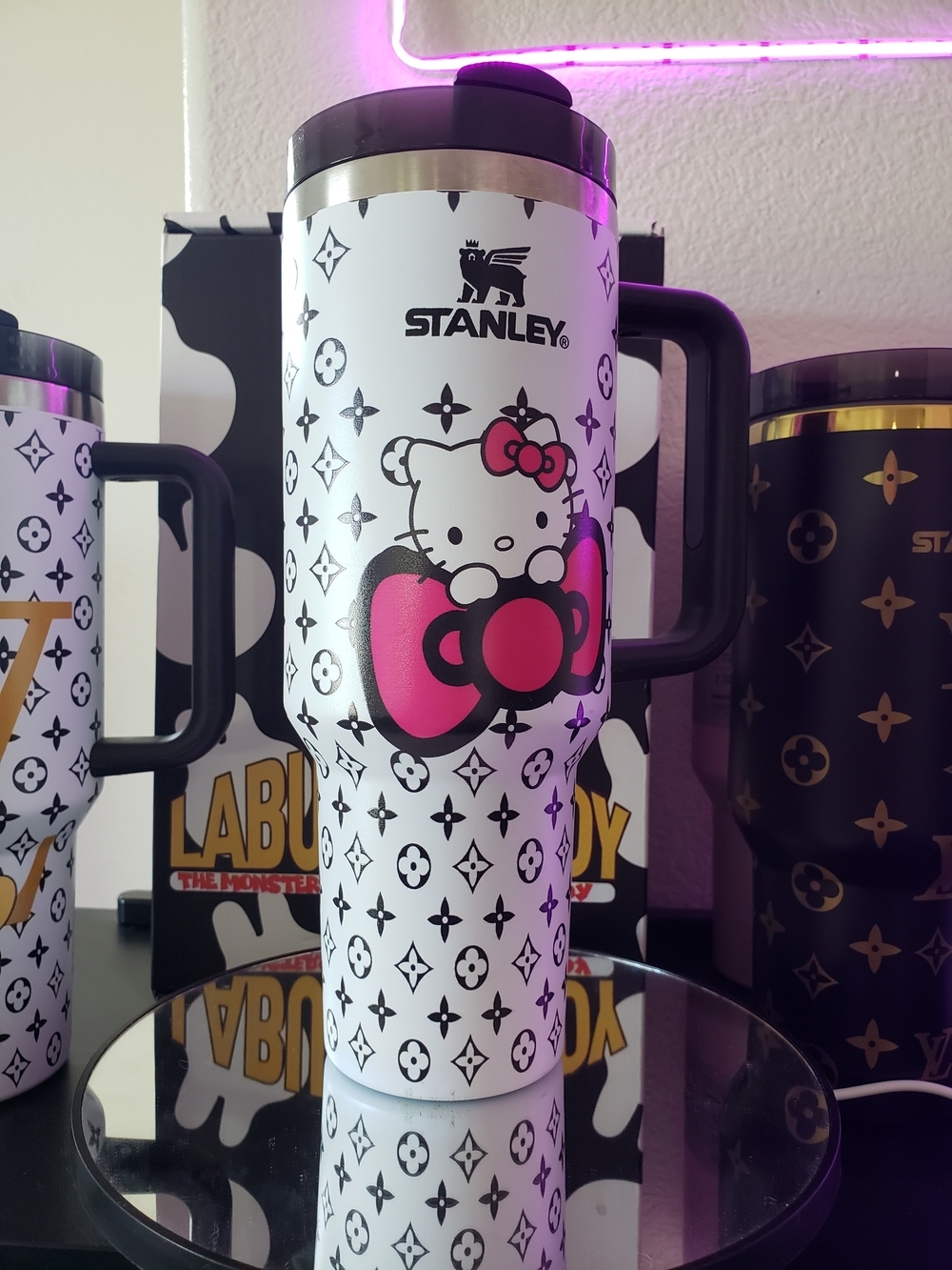 Hello Kitty White & Pink Travel Mug